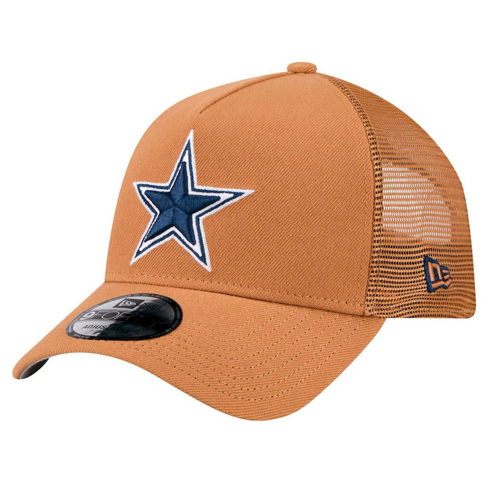 Dallas Cowboys New Era Color Pack Side Patch A-Frame 9FORTY Adjustable Hat Brown
