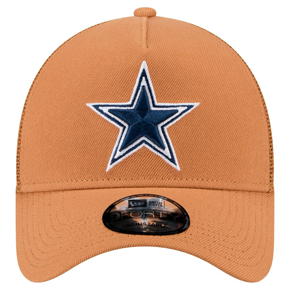 Dallas Cowboys New Era Color Pack Side Patch A-Frame 9FORTY Adjustable Hat Brown