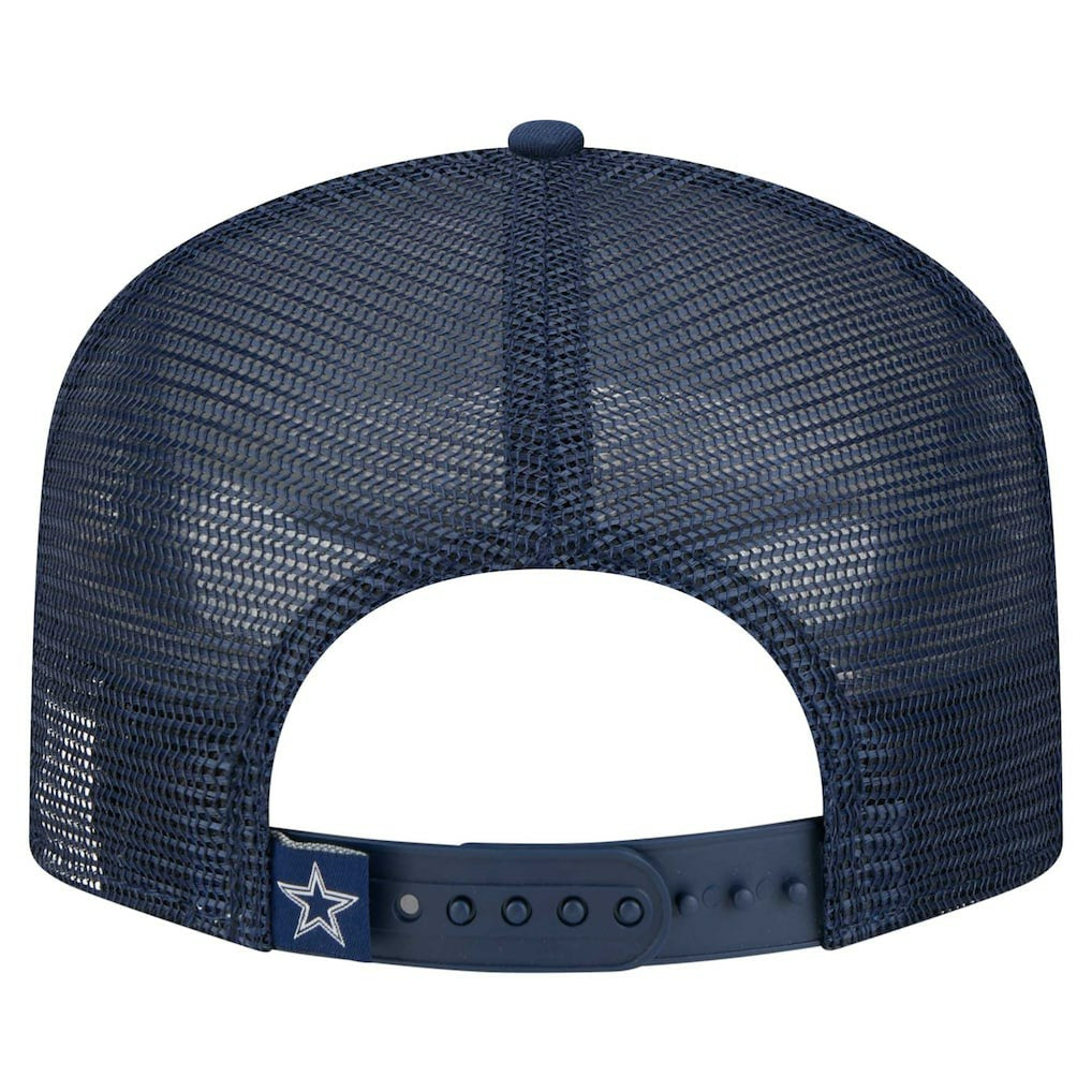 Dallas Cowboys New Era Youth Distressed 9FIFTY A-Frame Snapback Hat White/Navy