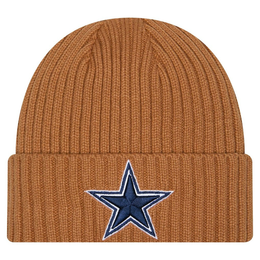 Dallas Cowboys New Era Color Pack Cuffed Knit Hat Brown