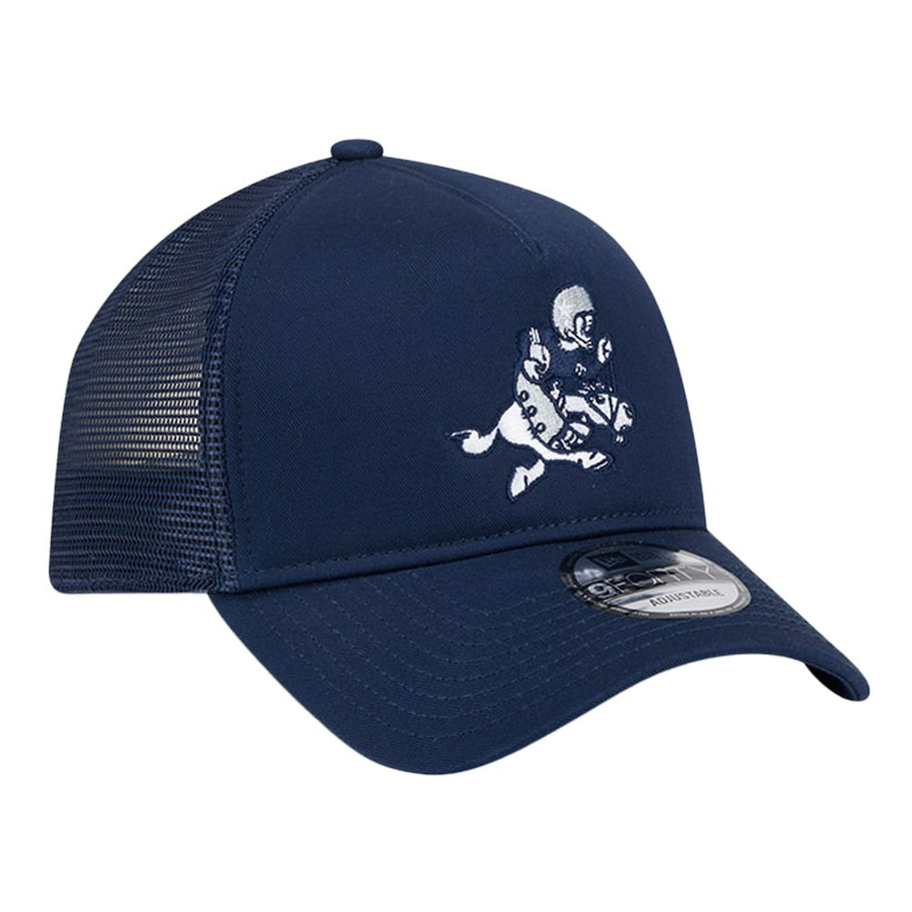 Dallas Cowboys New Era Retro Main A-Frame Trucker 9FORTY Adjustable Hat Navy