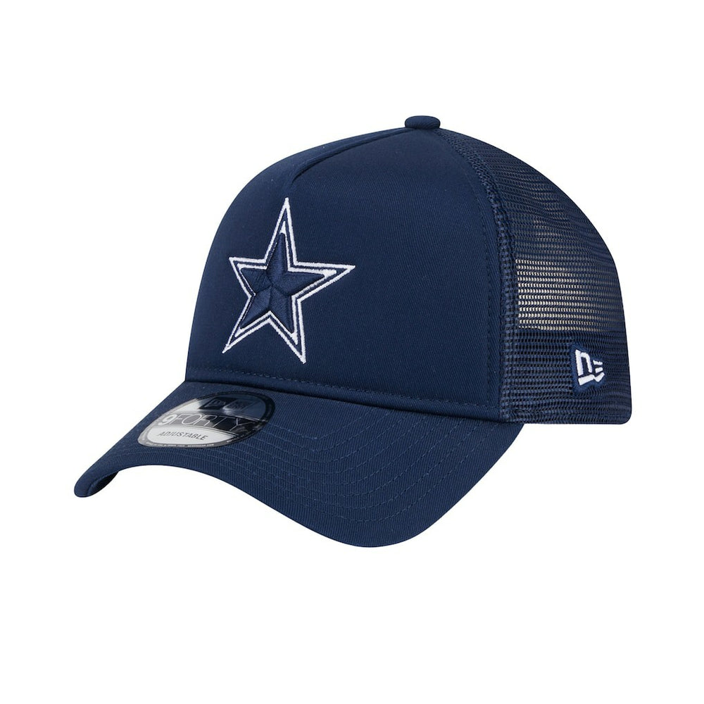 Dallas Cowboys New Era Main A-Frame Trucker 9FORTY Adjustable Hat Navy