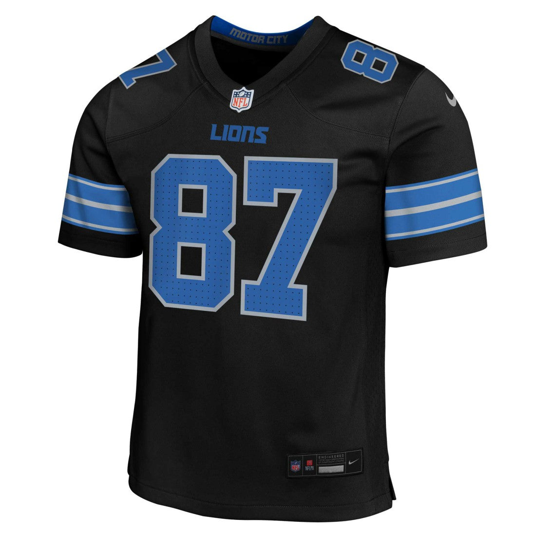 Nike Sam LaPorta Detroit Lions Youth Game Jersey Black