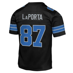 Nike Sam LaPorta Detroit Lions Youth Game Jersey Black