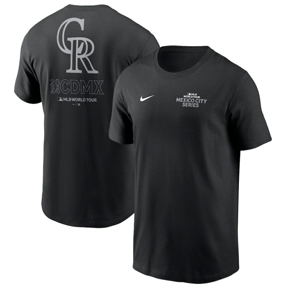 Colorado Rockies Nike 2024 MLB World Tour Mexico City Series T-Shirt - Black - Nike Lifestyle