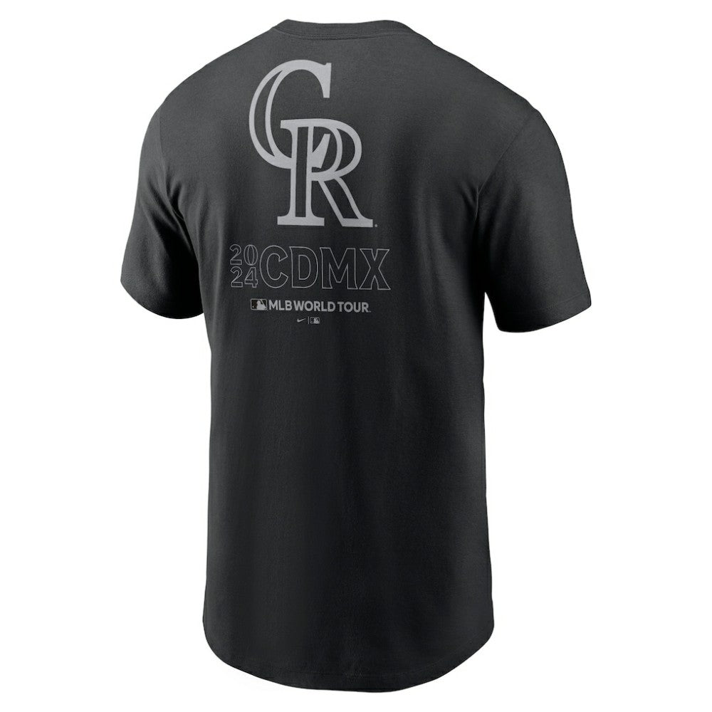 Colorado Rockies Nike 2024 MLB World Tour Mexico City Series T-Shirt - Black - Nike Lifestyle