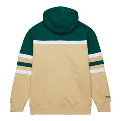 Minnesota Wild Mitchell & Ness Head Coach Pullover Hoodie - Cream/Green - NHL 201112905
