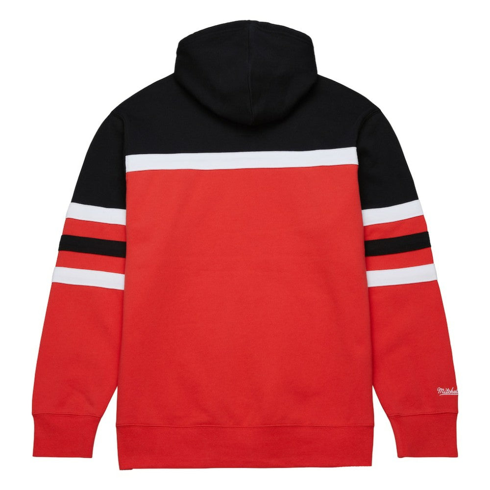 Carolina Hurricanes Mitchell & Ness Head Coach Pullover Hoodie - Red/Black - NHL 201112906