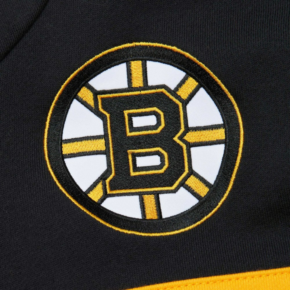 Boston Bruins Mitchell & Ness Head Coach Pullover Hoodie - Black - NHL 201112908