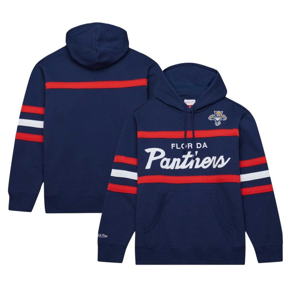 Florida Panthers Mitchell & Ness Head Coach Pullover Hoodie - Navy - NHL 201112909