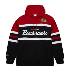 Chicago Blackhawks Mitchell & Ness Head Coach Pullover Hoodie - Black/Red - NHL 201112911