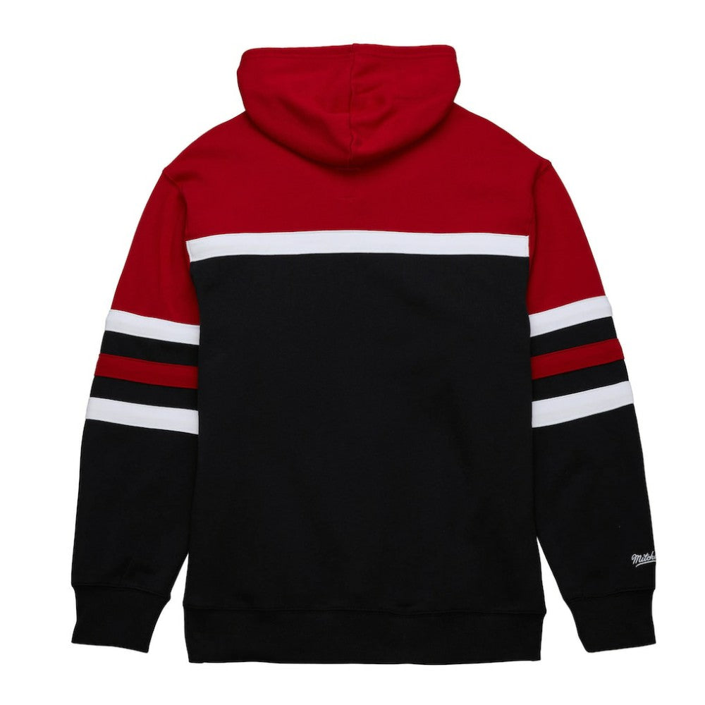 Chicago Blackhawks Mitchell & Ness Head Coach Pullover Hoodie - Black/Red - NHL 201112911