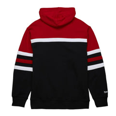 Chicago Blackhawks Mitchell & Ness Head Coach Pullover Hoodie - Black/Red - NHL 201112911