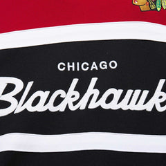 Chicago Blackhawks Mitchell & Ness Head Coach Pullover Hoodie - Black/Red - NHL 201112911