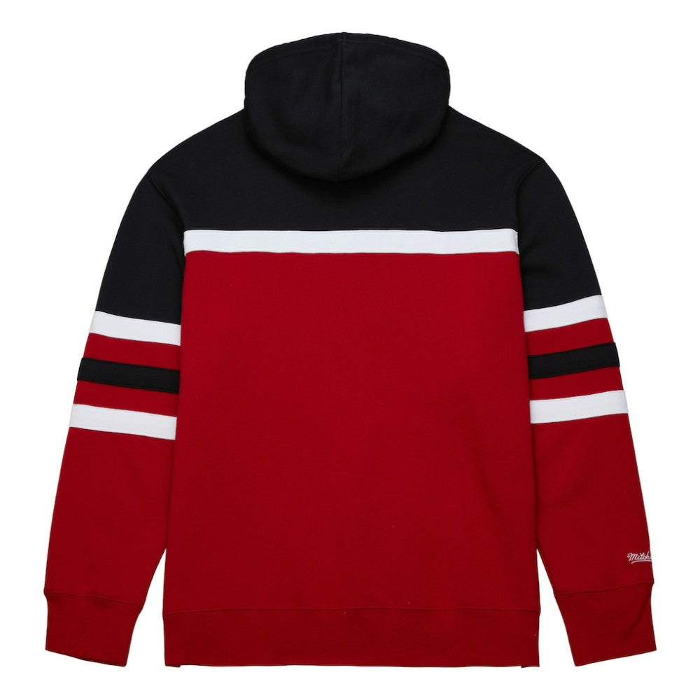 Detroit Red Wings Mitchell & Ness Head Coach Pullover Hoodie - Red/Black - NHL 201112913