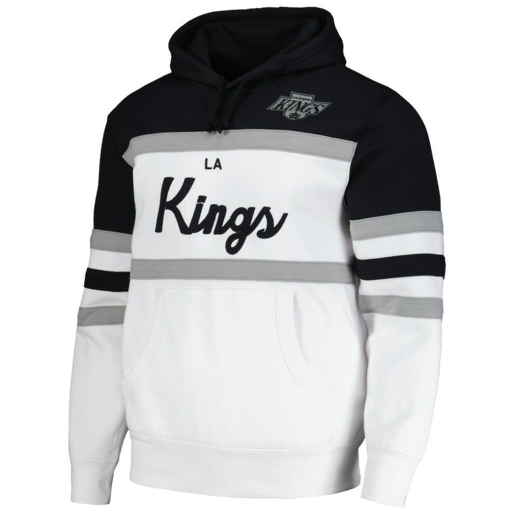 Los Angeles Kings Mitchell & Ness Head Coach Pullover Hoodie - White/Black - NHL 201112915