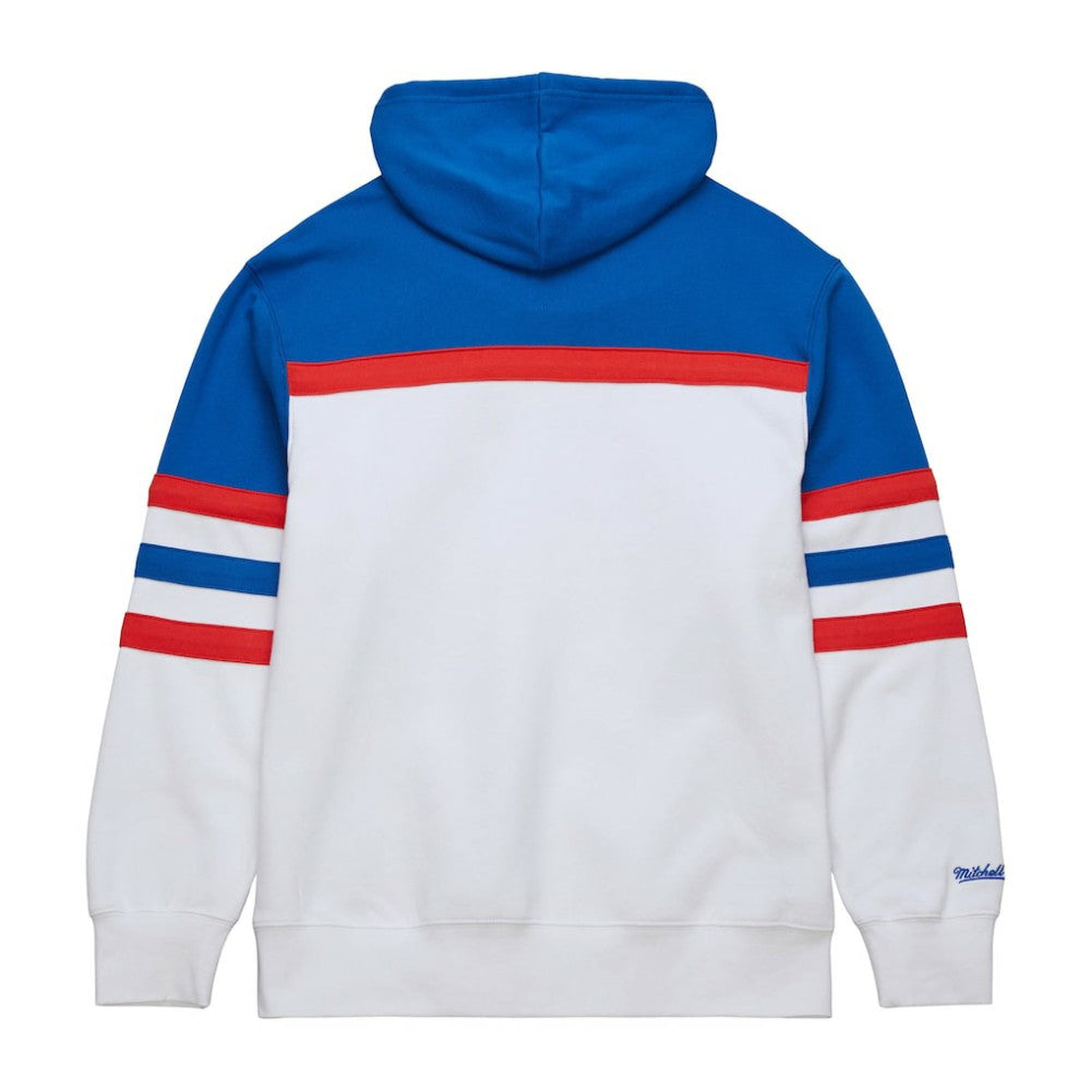 New York Rangers Mitchell & Ness Head Coach Pullover Hoodie - White/Blue - NHL 201112918