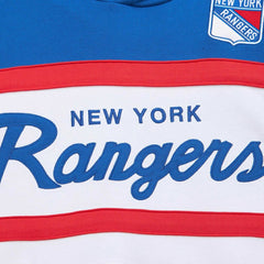 New York Rangers Mitchell & Ness Head Coach Pullover Hoodie - White/Blue - NHL 201112918