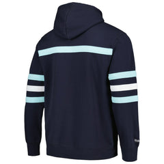 Seattle Kraken Mitchell & Ness Head Coach Pullover Hoodie - Deep Sea Blue - NHL 201112920