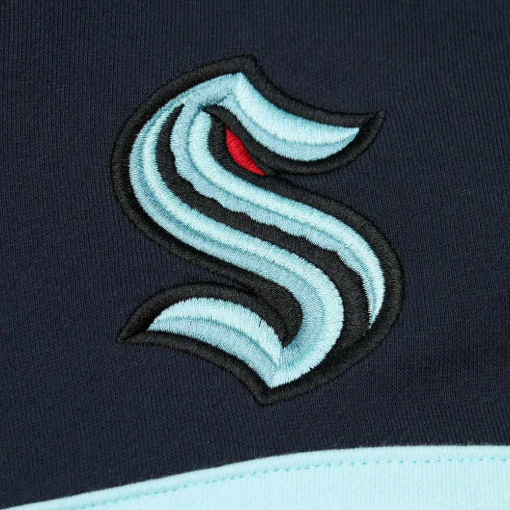 Seattle Kraken Mitchell & Ness Head Coach Pullover Hoodie - Deep Sea Blue - NHL 201112920