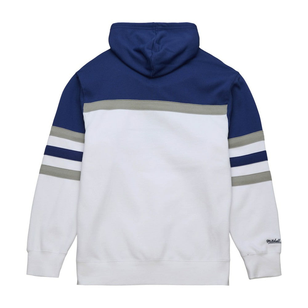 Toronto Maple Leafs Mitchell & Ness Head Coach Pullover Hoodie - White/Blue - NHL 201112923