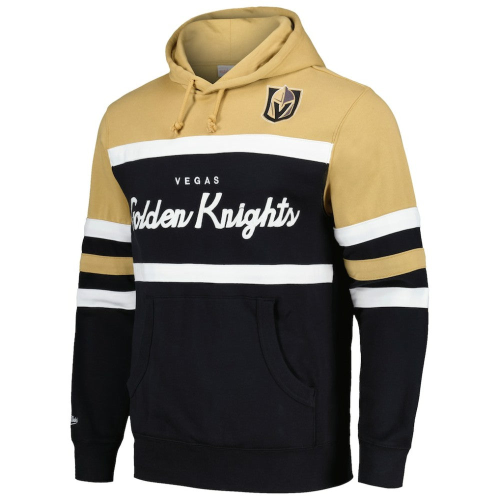 Vegas Golden Knights Mitchell & Ness Head Coach Pullover Hoodie - Black/Gold - NHL 201112924