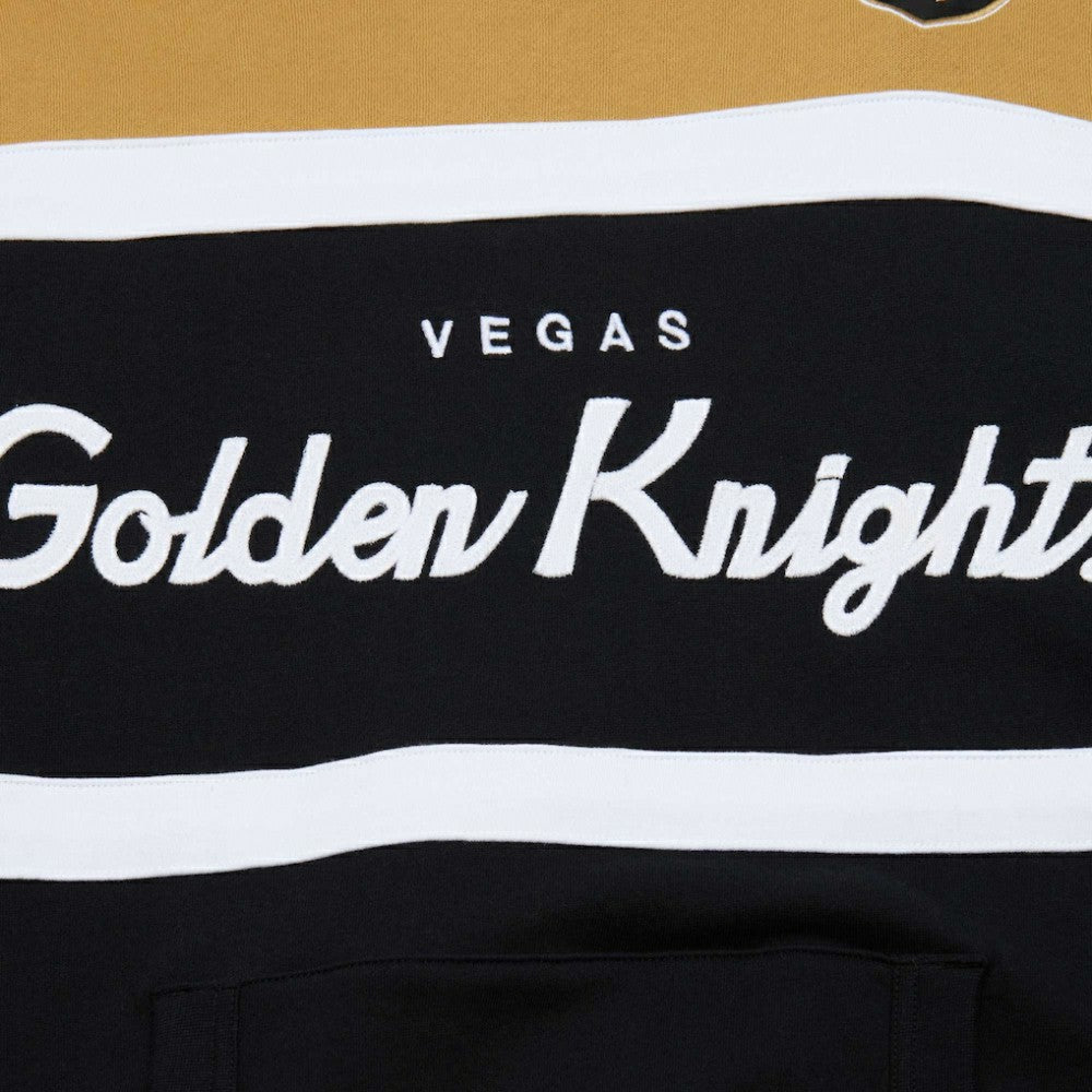 Vegas Golden Knights Mitchell & Ness Head Coach Pullover Hoodie - Black/Gold - NHL 201112924