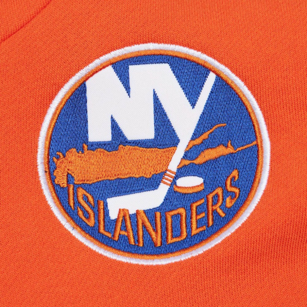 New York Islanders Mitchell & Ness Head Coach Pullover Hoodie - White/Orange - NHL 201112925