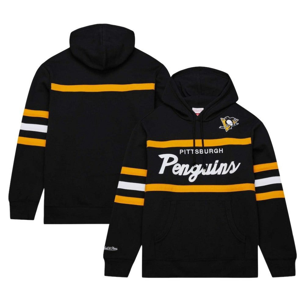 Pittsburgh Penguins Mitchell & Ness Head Coach Pullover Hoodie - Black - NHL 201112926