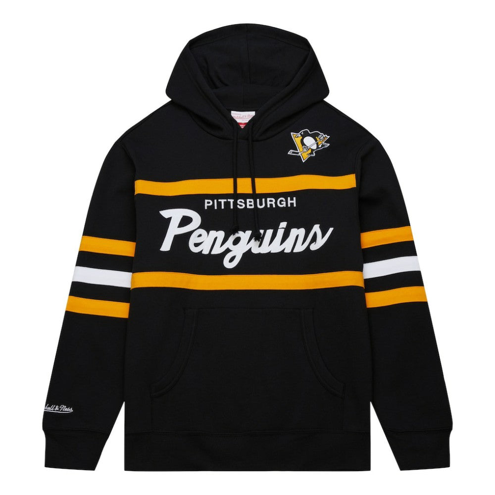 Pittsburgh Penguins Mitchell & Ness Head Coach Pullover Hoodie - Black - NHL 201112926