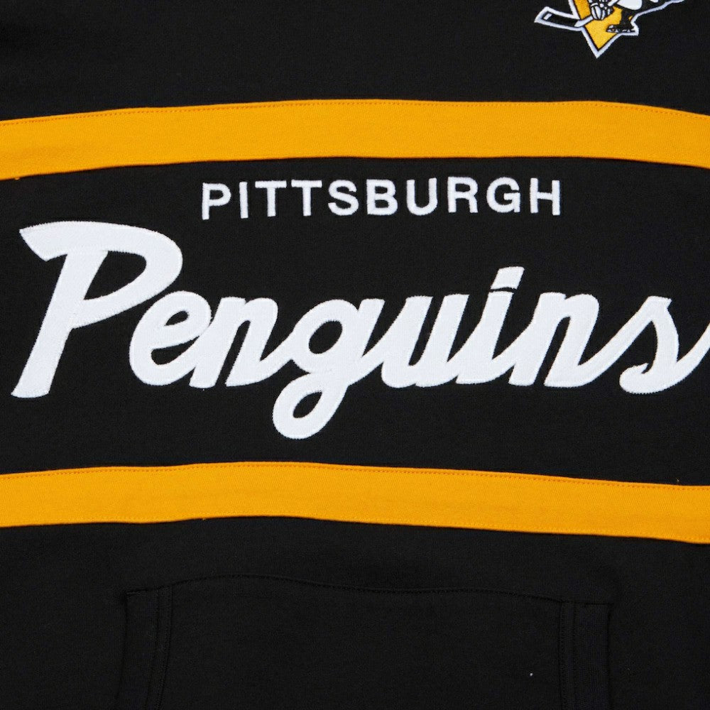 Pittsburgh Penguins Mitchell & Ness Head Coach Pullover Hoodie - Black - NHL 201112926