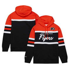Philadelphia Flyers Mitchell & Ness Head Coach Pullover Hoodie - Black/Orange - NHL 201112927