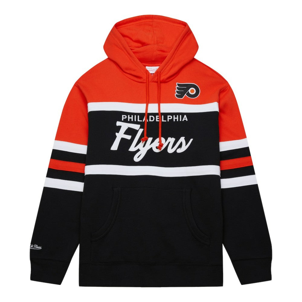 Philadelphia Flyers Mitchell & Ness Head Coach Pullover Hoodie - Black/Orange - NHL 201112927