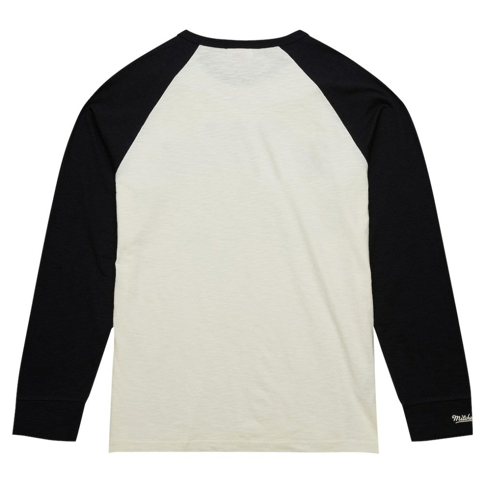 Pittsburgh Penguins Mitchell & Ness Legendary Slub Vintage Raglan Long Sleeve T-Shirt - Cream - NHL 201112933