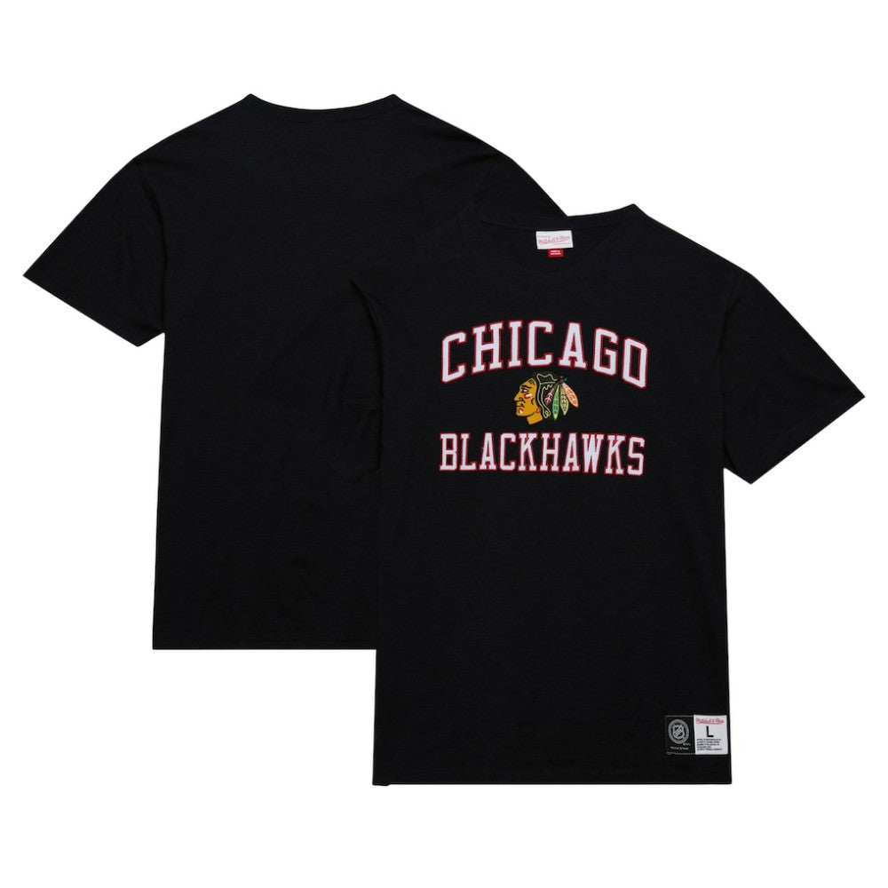 Chicago Blackhawks Mitchell & Ness Legendary Slub T-Shirt - Black - NHL 201112946