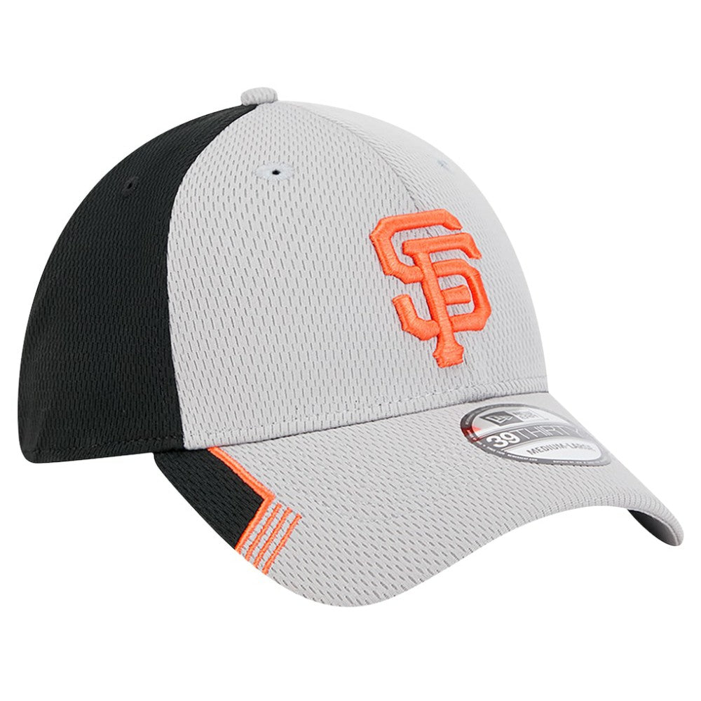 San Francisco Giants New Era Visor Trim 39THIRTY Flex Hat - Gray/Black - New Era Discount