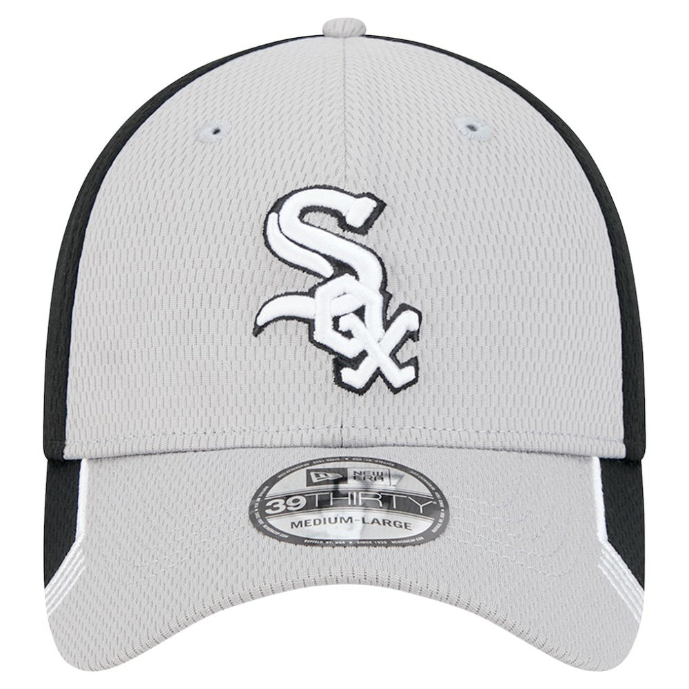 Chicago White Sox New Era Visor Trim 39THIRTY Flex Hat - Gray/Black - New Era Lifestyle