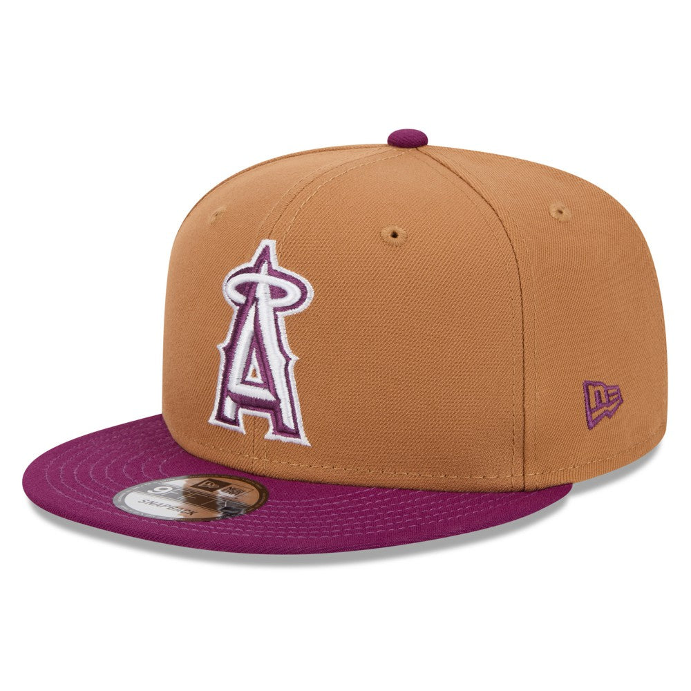 Los Angeles Angels New Era Color Pack Two-Tone 9FIFTY Snapback Hat - Brown/Purple - New Era Online