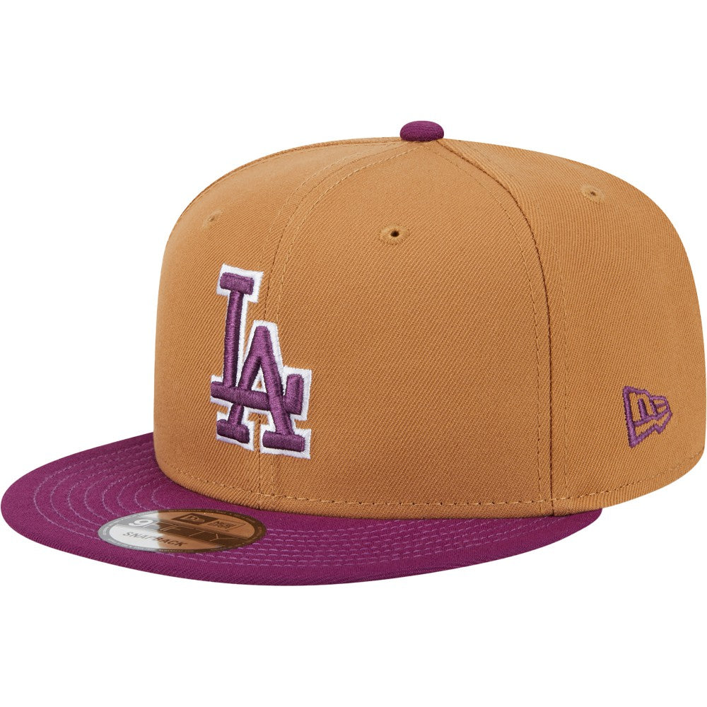 Los Angeles Dodgers New Era Color Pack Two-Tone 9FIFTY Snapback Hat - Brown/Purple - New Era Sale