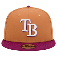 Tampa Bay Rays New Era Color Pack Two-Tone 9FIFTY Snapback Hat - Brown/Purple - New Era Sale