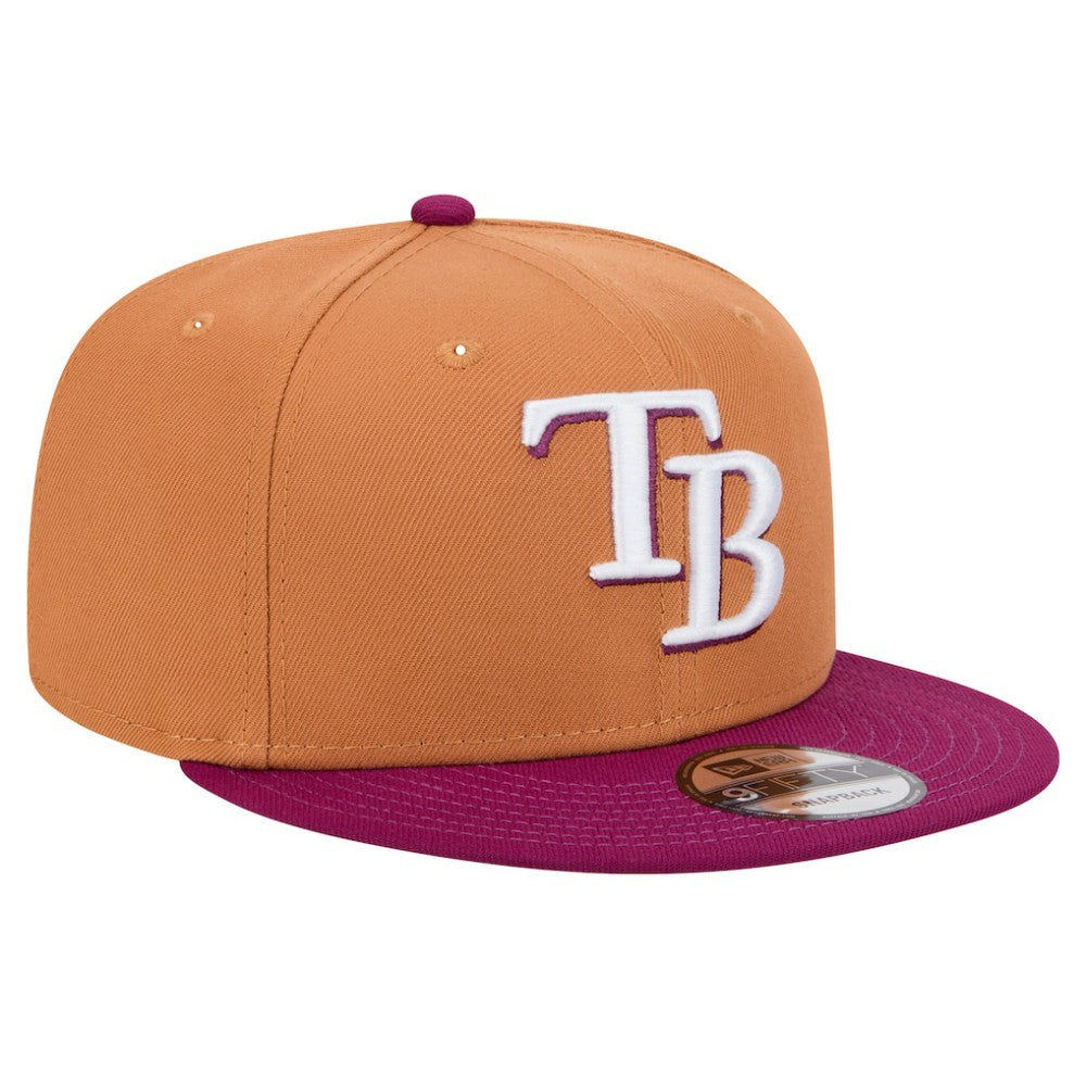 Tampa Bay Rays New Era Color Pack Two-Tone 9FIFTY Snapback Hat - Brown/Purple - New Era Sale