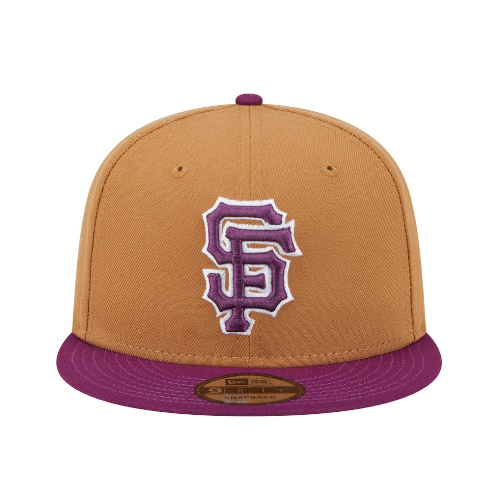San Francisco Giants New Era Color Pack Two-Tone 9FIFTY Snapback Hat - Brown/Purple - New Era Online
