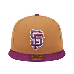 San Francisco Giants New Era Color Pack Two-Tone 9FIFTY Snapback Hat - Brown/Purple - New Era Online