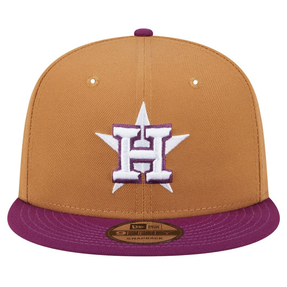 Houston Astros New Era Color Pack Two-Tone 9FIFTY Snapback Hat - Brown/Purple - New Era on Sale