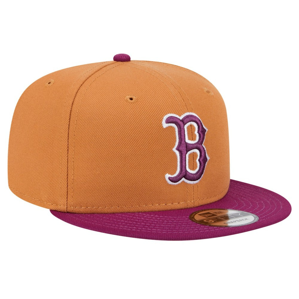 Boston Red Sox New Era Color Pack Two-Tone 9FIFTY Snapback Hat - Brown/Purple - New Era Sale