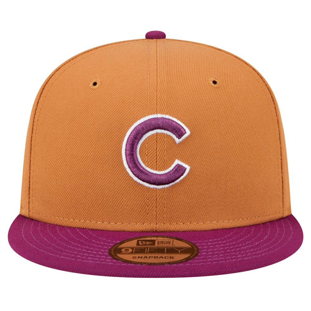 Chicago Cubs New Era Color Pack Two-Tone 9FIFTY Snapback Hat - Brown/Purple - New Era Lifestyle