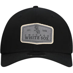 Chicago White Sox New Era Labeled 9SEVENTY Stretch-Snap Adjustable Hat - Black - New Era Discount