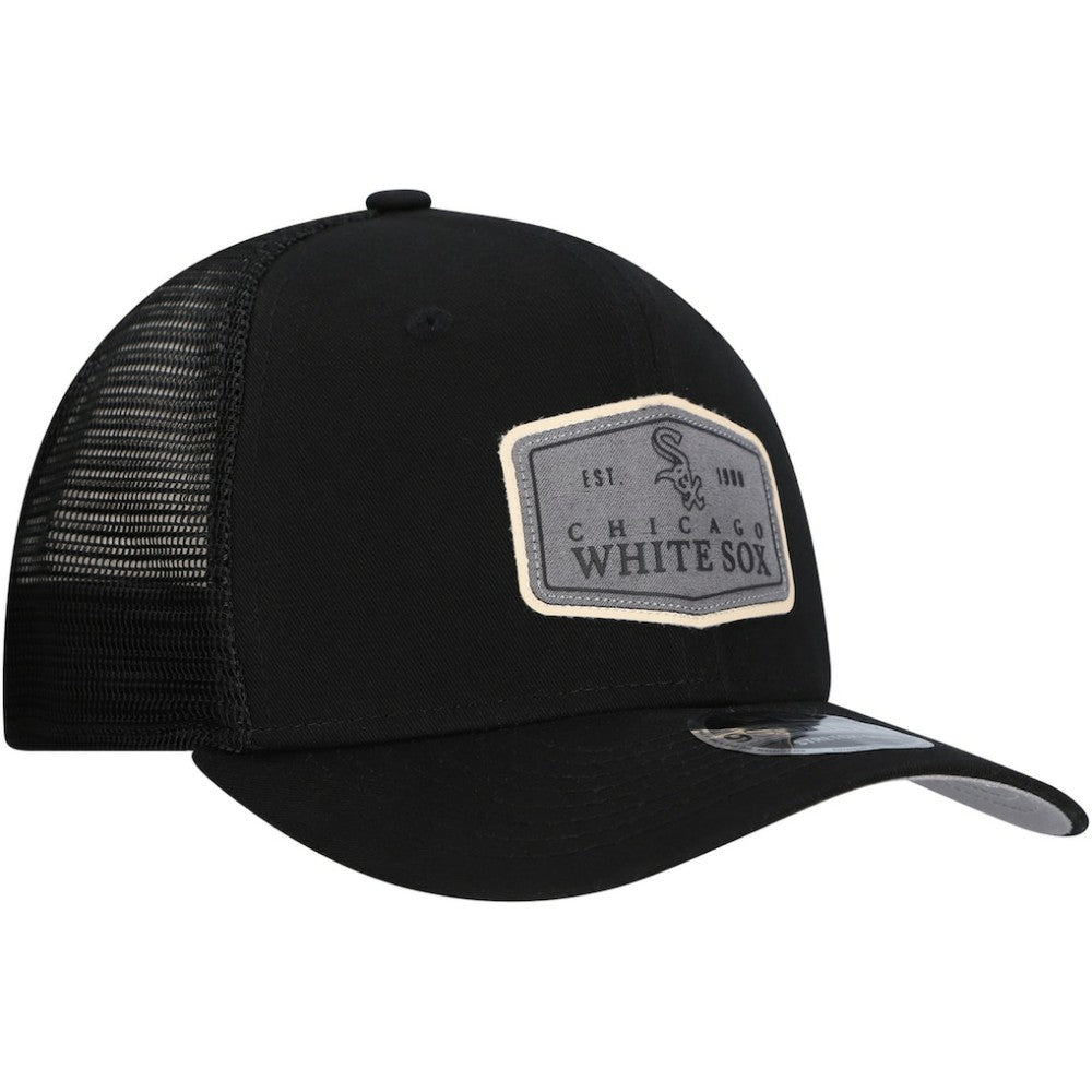 Chicago White Sox New Era Labeled 9SEVENTY Stretch-Snap Adjustable Hat - Black - New Era Discount