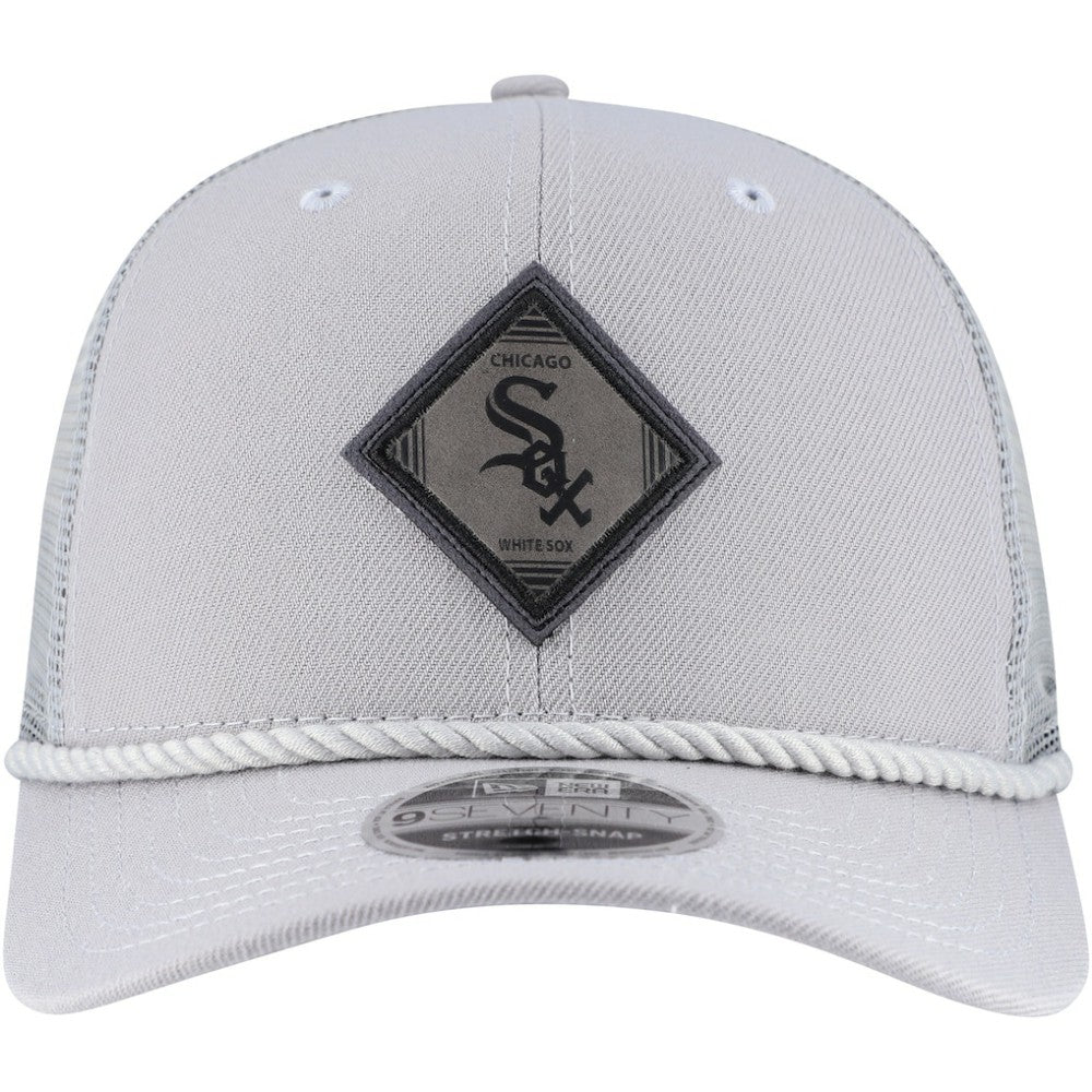 Chicago White Sox New Era Logo 9SEVENTY Stretch-Snap Adjustable Hat - Gray - New Era Sale