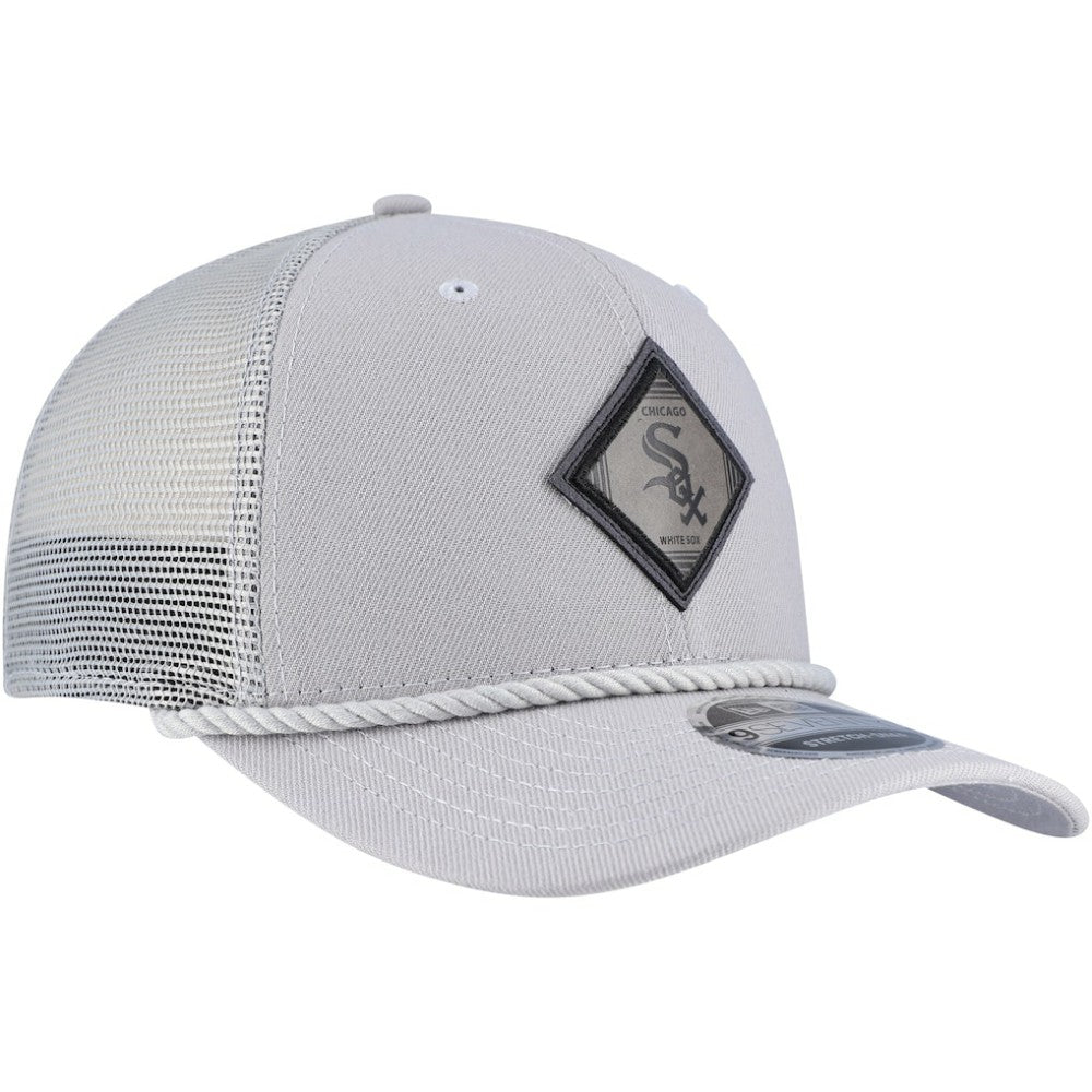 Chicago White Sox New Era Logo 9SEVENTY Stretch-Snap Adjustable Hat - Gray - New Era Sale